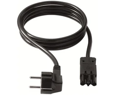 Kabelis zasilający Bachmann BACHMANN Przedłużacz IEC H05VV-F 3G1.0mm², C14 / C13, pilka, 3 m