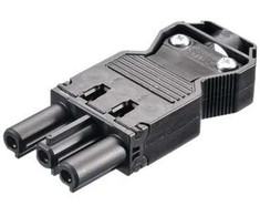 Bachmann Bachmann Gerätestecker mit Schraubanschluss, GST18i3, juodas - 375.504