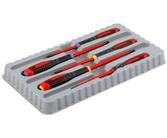 BAHCO ERGO LAUS atsuktuvų rinkinys 0,5x3,0x75 mm 0,8x4,0x100 mm 1,0x5,5x125 mm, PZ1x80 mm PZ2x100 mm