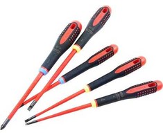BAHCO ERGO LAUS atsuktuvų rinkinys 0,5x3,0x75 mm 0,8x4,0x100 mm 1,0x5,5x125 mm, PZ1x80 mm PZ2x100 mm