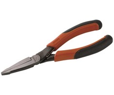 Bahco plokščios replės, 1,62 cm, 4,9 cm, 8,7 mm, plienas, polipropilenas (PP), juoda, oranžinė