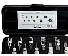 Bahco 7809M/10 Unbrako įrankių rinkinys su 1/2" pavara, 5-19 mm, 10 galvučių
