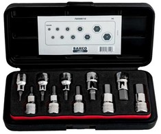 Bahco 7809M/10 Unbrako įrankių rinkinys su 1/2" pavara, 5-19 mm, 10 galvučių