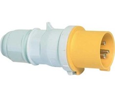BALS CEE kištukinis lizdas 16A 110V rožinis H4 3 polių geltonas, IP44, be varžtų Quick connect, poliamidas