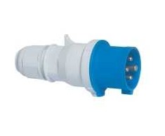 fix-pro BALS CEE kištukas H9 230V AC 16A 4 polių, mėlynas daugiafunkcis kabelio įžeminimo elementas, „Quick Connect®“ IP44 poliamidas