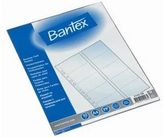 Bantex Hamelin marškinėliai 20 VIZITINIŲ KORTELIŲ A4 PP, 100 mic. 10 vnt