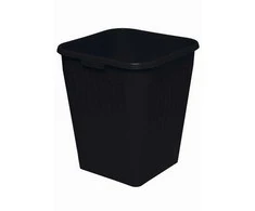 Bantex 100400355, 25 L, Kvadratinis, Polipropilenas (PP), Juodas, 320 mm, 380 mm