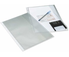 Laikiklis Bantex BANTEX DOKUMENTLOMME MED FLAP 0,13 MM, TRANSPARENT
