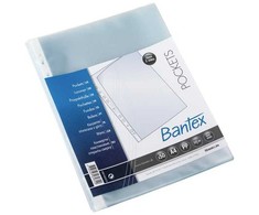 Bantex BANTEX LOMME MED ÅBNING I TOP OG LANGS HULKANT 0,09 MM, TRANSPARENT