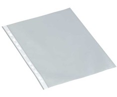 Bantex Plastlommer A4 åben top 0,09mm PP m/præg 100stk/pak - (100 stk.)