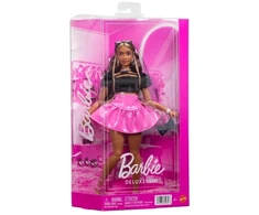 Barbie Deluxe Style Juodas Top Rožinė Skirt Set