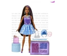 Lėlė Barbie Mattel Barbie Glam Party Unboxed Violetinė Petite Doll