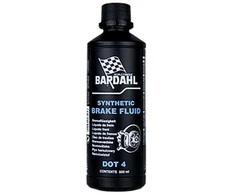 Bardahl 500 ml. DOT4 sintetinis stabdžių skystis.