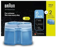 Shaver cleaning cartridge 8-pack CCR6+2 BRAUN