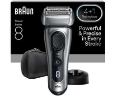 Barzdaskutė Braun Series 8 8617s, Skustuvas su folija, Pilka, Mygtukai, LED, Baterija, Ličio jonų (Li-Ion)