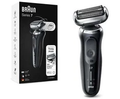 Barzdaskutė Braun Series 7 71-N1000s, Skustuvas su tinkleliu, Juoda, Baterija, Ličio jonų (Li-Ion), 50 min., 5 min.