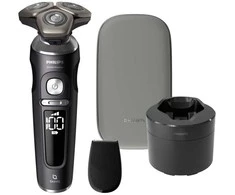 Barzdaskutė Philips Shaver S9000 Prestige SP9840/32 Drėgno ir sauso skutimo elektrinis skustuvas su „SkinIQ“, Rotacinis skustuvas, Pilka, SH91, 2 metai, Baterija, Ličio jonų (Li-Ion)