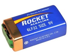Rocket Alkaline 9V 620mAh baterija, 1 vnt.