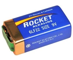 Rocket Alkaline 9V 620mAh baterija, 1 vnt.