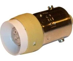 IDEC LED lemputė BA9S 24V AC/DC, geltona