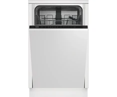 Indaplovė Beko DIS35025, Fully built-in, Slimline (45 cm), Baltas, Juodas, Mygtukai, LED