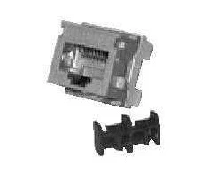 Belden „GigaFlex PS6+“ modulis, „Keystone“ stiliaus – T568A/B, juodas, juoda