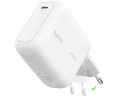 Įkroviklis Belkin BOOSTCHARGE 100W USB-C GAN ze składaną białą wtyczką (WCH025KQWH)