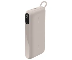 Belkin Powerbank BoostCharge 20 000 mAh su ekranu, 20 W, smėlio spalvos BPB028hqSD