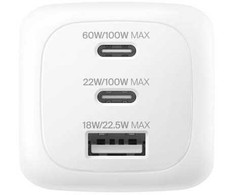 Belkin BOOST Charge 100W USB-C įkroviklis 2xUSB-C/1xA WCH016hqWH