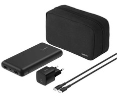 Belkin „BoostCharge“ išorinių įkroviklių rinkinys, 20 000 mAh, USB-C įkrovimas, BU042kqBK
