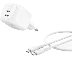 Belkin Components Belkin Dvigubas USB-C 50W PD PPS+1m kabelis WCH019kq1MWH-B6
