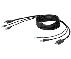 Belkin Components Belkin F1D9019B06T, 1,8 m, USB, USB, DisplayPort, Juoda, Kištukas