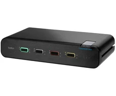 Belkin Components Belkin F1DN204KVM-UN-4, 3840 x 2160 pikselių, 4K Ultra HD, montavimas į stelažą, juoda