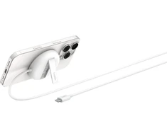 Įkroviklis Belkin Įkroviklis magnetyczna, Qi2 15W, rozkładana, balta