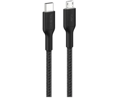 Belkin USB-C/Micro-USB kabelis 1 m pintas juodas CAB026hq1MBK