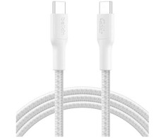 Kabelis USB Belkin Kabelis USB-C/USB-c 240W 2m pleciony, balta CAB025hq2MWH