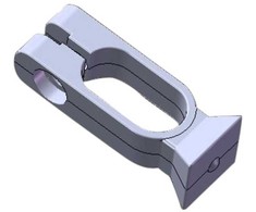 Vileda Trolio valymo įrenginio tvirtinimo laikiklis Origo 5,3x4,3 cm pilkas plastikas