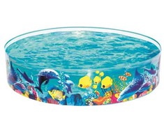 Bestway „Fill ''n fun“ baseinas, dydis 1,83 m x aukštis 38 cm, pripučiamas baseinas, 749 l, apvalus, 2 metai, PVC, vinilas, daugiaspalvis