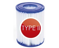 Bestway Filtro kasetė (II), Filtro siurblio kasetė, Mėlyna, Balta, 58148, 58117, 205 g, Folijos maišelis, 106 mm