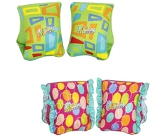 Bestway Swim Safe ABC AquaStar audinio pripučiamos plaukimo juostos, S/M, berniukams/mergaitėms, audinio, įvairių spalvų