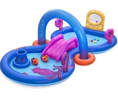 Bestway „Sea Odyssey Kids“ pripučiamas žaidimų centras ir baseinas 3,30 m x 1,88 m x 1,17 m, Pripučiamas žaidimų centras, 2 metai, Polivinilchloridas (PVC), Įvairių spalvų