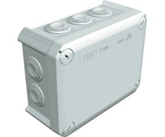 Bettermann OBO skirstomoji dėžutė T100 10 vnt. M25 membranų 151x117 mm, šviesiai pilka, be halogenų