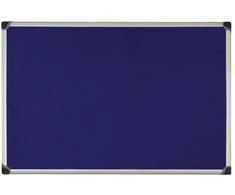 Bi Silque Opslagstavle, Bi-Office Maya, aluminiumsramme, blå, 90 x 120 cm