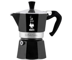 Bialetti 4951, Moka pot, Juodas, Aliuminio, 1 cups, CE