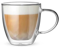 Bialetti „Capri“ skaidraus stiklo apvalus indas, 2 vnt., 160 °C, 160 ml