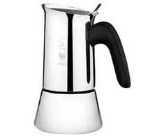 Bialetti Venus box, Moka pot, 0.1 L, Sidabrinis, Nerūdijantis plienas, 2 cups, Polypropylene (PP)