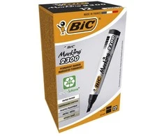 BIC Marking 2300, Juoda, Smailiu galiuku, Juoda, Pilka, 3,1 mm, 5,3 mm, Medžio drožlių plokštė, Stiklas, Metalas, Popierius, Plastikas