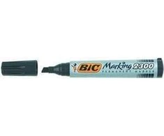 BIC Marking 2300, Juoda, Smailiu galiuku, Juoda, Pilka, 3,1 mm, 5,3 mm, Medžio drožlių plokštė, Stiklas, Metalas, Popierius, Plastikas