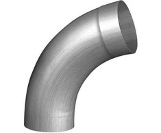 72 laipsnių alkūnė su 87 mm įvore, RHEINZINK CLASSIC WALZBLANK