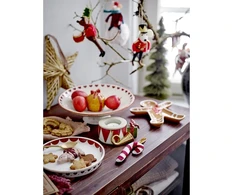 Bloomingville – 3 vnt. rinkinys – Velua ornamentas (82060016)